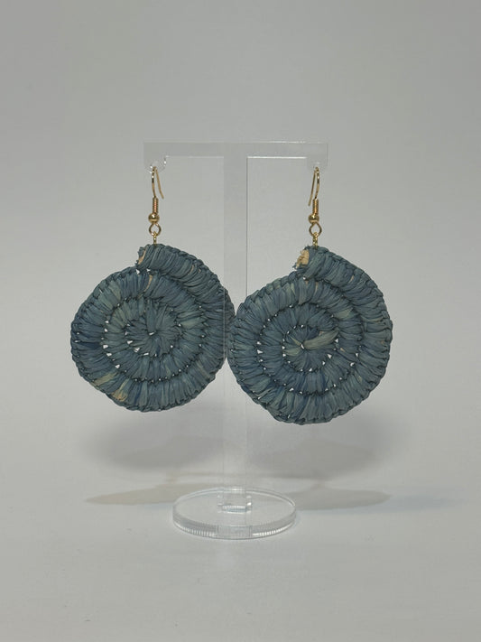 Basic Regular Denim Woven Earrings